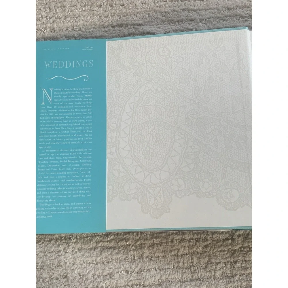 WEDDINGS by Martha Stewart (Hardcover, 1987) Wedding Photos Recipes Decor